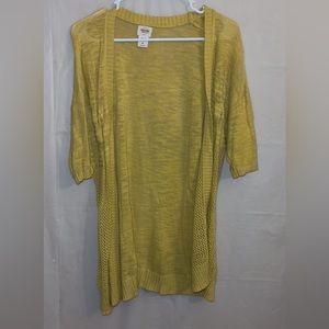 Yellow Knit Cardigan